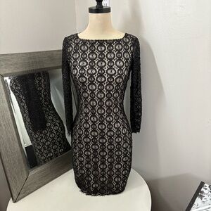 Diane Von Furstenberg black “zarah” dress with beaded embellishments